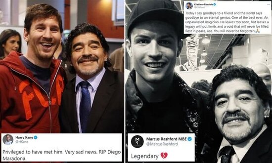 Messi və Ronaldodan Maradona PAYLAŞIMI - FOTO