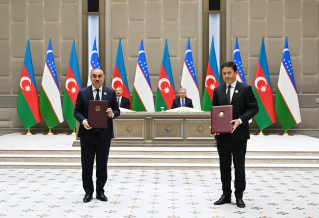 Daşkənddə Azərbaycan-Özbəkistan sənədlərinin imzalanması və mübadiləsi mərasimi olub - FOTO+YENİLƏNİB