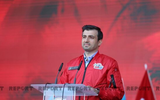 Selçuk Bayraktar "TEKNOFEST"də çıxış edib: "Eşq olsun Azərbaycana!"