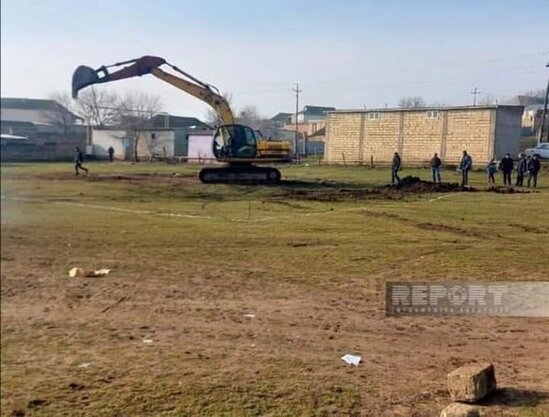 Cəlilabadda qəzalı olan məktəb üçün yeni binanın tikintisinə başlanılıb - FOTO