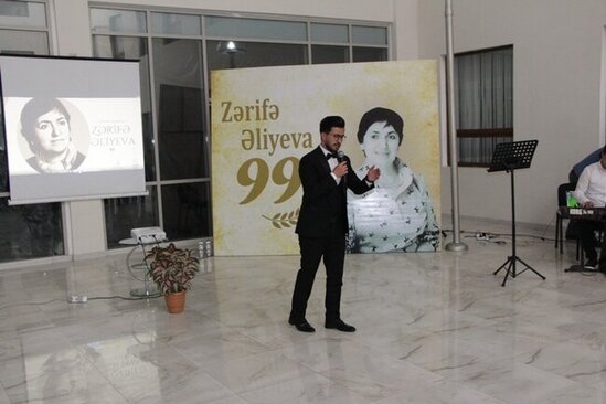 Yevlaxda Zərifə xanım Əliyevanın əziz xatirəsi anılıb