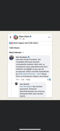 Deputat Prezidentə yazdığı səhv təbrikdən danışdı: "Təbriki yazanda, 39 dərəcə qızdırmanın içindəydim"