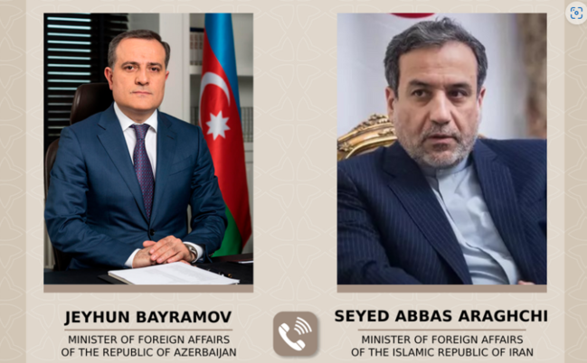 Ceyhun Bayramov yeni iranlı həmkarı ilə regional məsələləri müzakirə edib