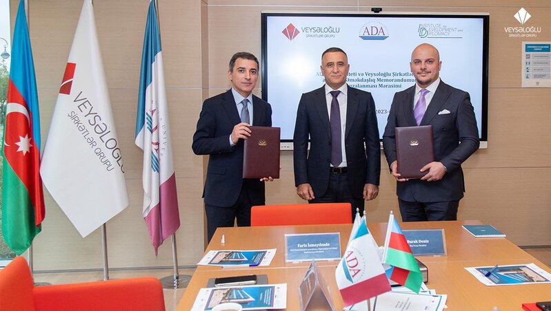"Veysəloğlu" ilə ADA Universiteti arasında əməkdaşlıq memorandumu imzalandı