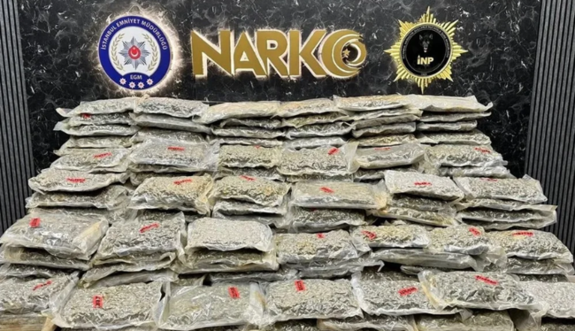 İstanbulda yarım tondan çox narkotik maddə ələ keçirilib