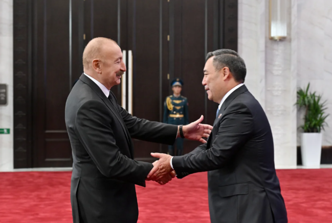 Prezident İlham Əliyev "ŞƏT plyus" formatında görüşdə çıxış edib - FOTO - VİDEO
