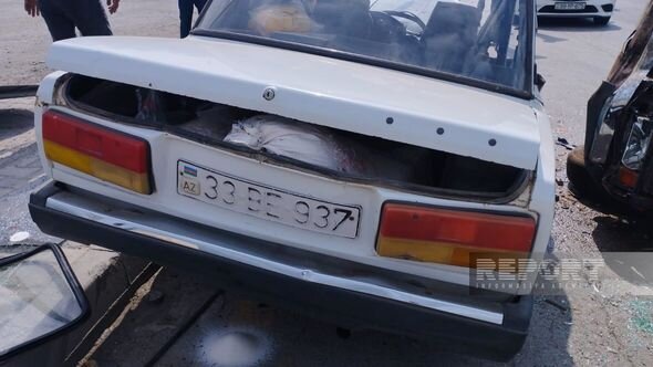 Kürdəmirdə qəza: Xəsarət alanlar var - FOTO