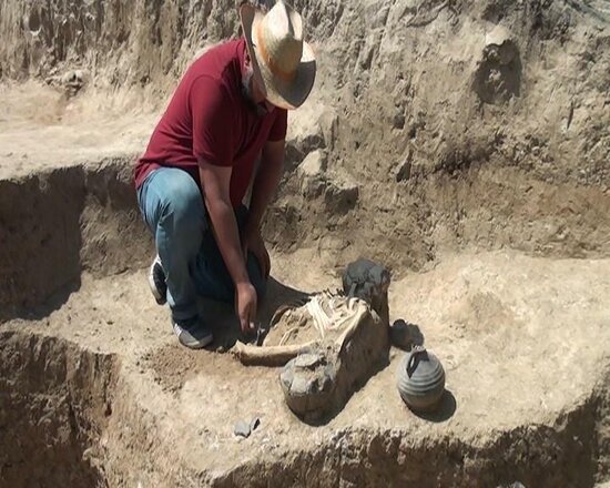 Goranboyda eradan əvvələ aid insan skeletləri aşkarlandı - FOTO