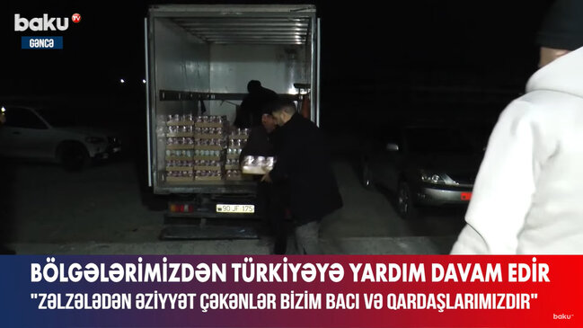 Azərbaycandan Türkiyəyə yardımlar davam edir – VİDEO