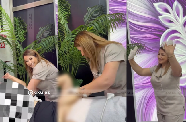 Bakıda görüntüləri yayılan həkim pasiyentin ərinin acığına rəqs edibmiş - Özü DANIŞDI