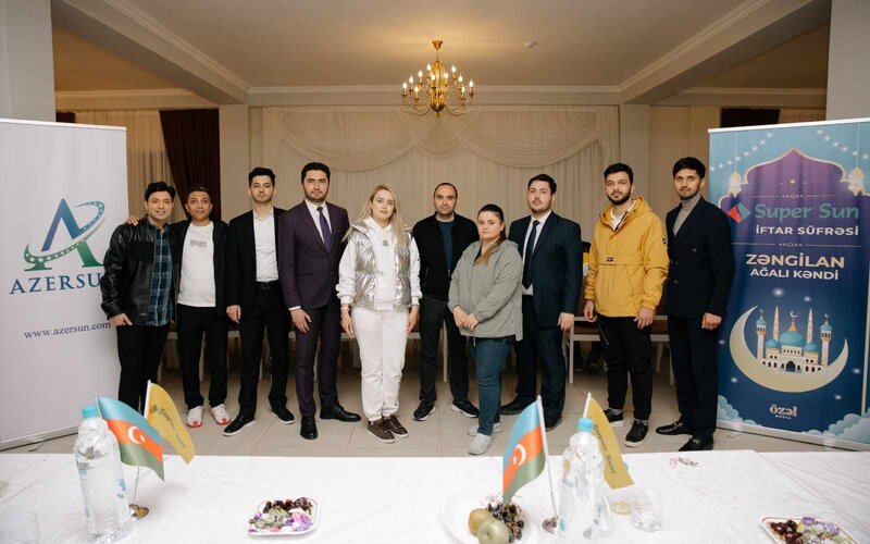 "Super Sun" yağ markası Qarabağda iftar süfrəsi təşkil edib