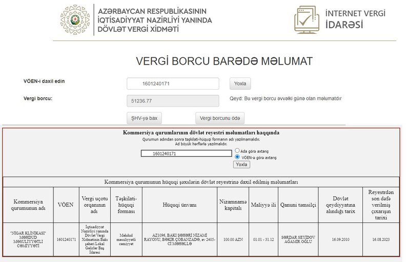 Bakının məşhur özəl klinikalarının külli miqdarda borcu yaranıb (SİYAHI/MƏBLƏĞ)