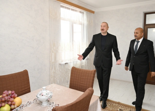 Prezident İlham Əliyev Xocavənd rayonunun Sos kəndində olub