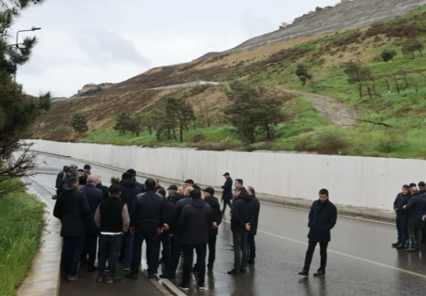 Nazir Badamdardakı sürüşmə zonasına getdi - VİDEO - FOTO