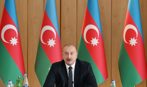 Prezident İlham Əliyev: "Bu gün Azərbaycanın hər bir yerində dövlət bayrağı dalğalanır"