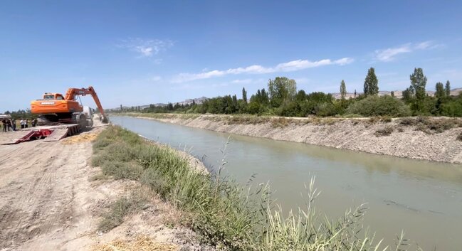 Şirvan kanalı bərpa edildi - Foto