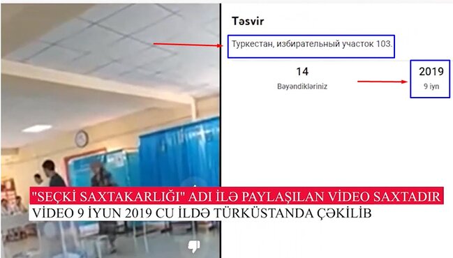 Saatlı seçki dairəsi ilə bağlı yayılan video saxtadır - Araşdırma