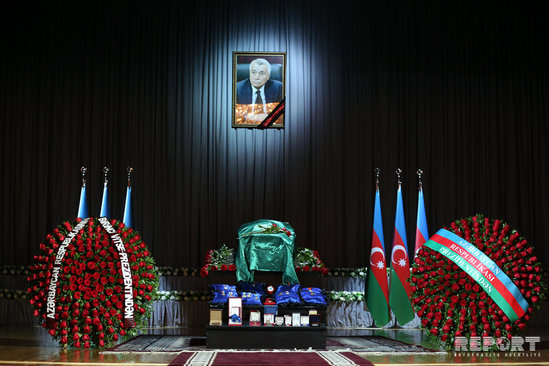 Nazir Natiq Əliyevin vida mərasimi başa çatdı - FOTOLAR