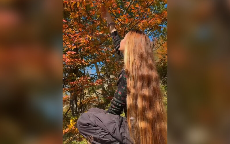 Arzu Əliyevadan payız mənzərəli - Video