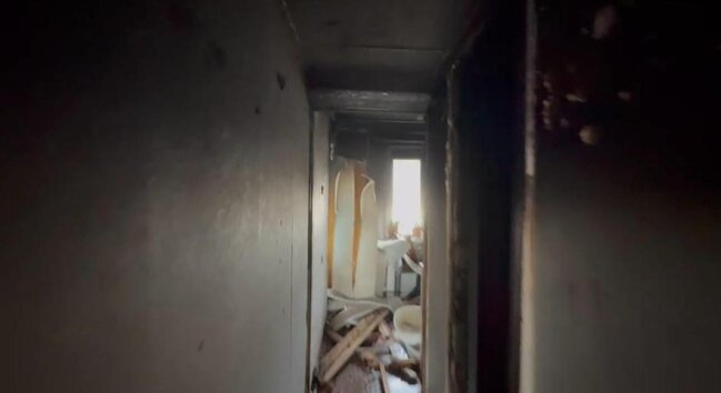 Lökbatanda yaşayış binasında partlayış olub (FOTO)