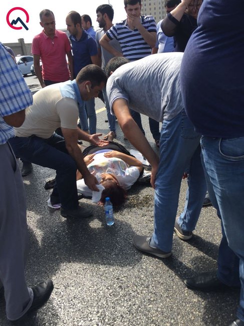 Bakının Koroğlu metrosu yaxınlığında FACİƏVİ HADİSƏ! + FOTO