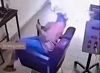 Gözəllik salonunda dəhşət - Qadını elektrik vurdu və...