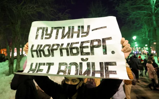 Rusiya ayağa qalxdı: MÜHARİBƏYƏ YOX! - FOTOLAR