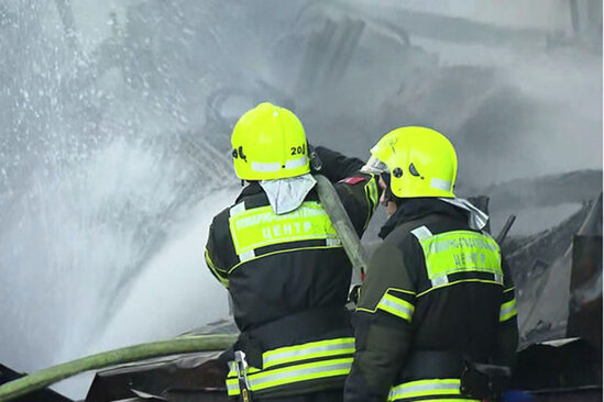 Neft bazası yaxınlığında yanğın olub - VİDEO