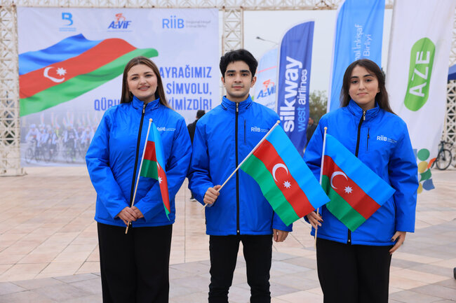 9 Noyabr – Dövlət Bayrağı Günü münasibətilə veloyürüş keçirilib - FOTO