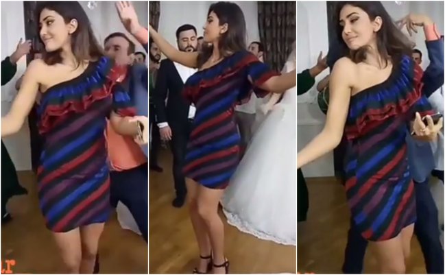 Aktrisa Pərvin toyda bir süzdü ki, gəl görəsən - VİDEO