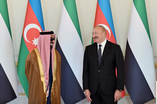 İlham Əliyev Birləşmiş Ərəb Əmirliklərinin milli təhlükəsizlik müşavirini qəbul edib - FOTO - VİDEO