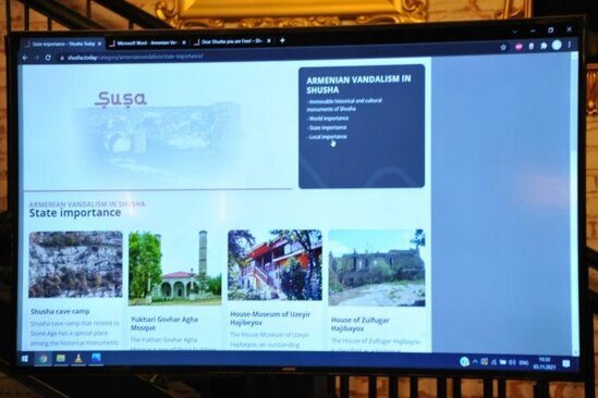 "www.shusha.today" portalı təqdim edildi