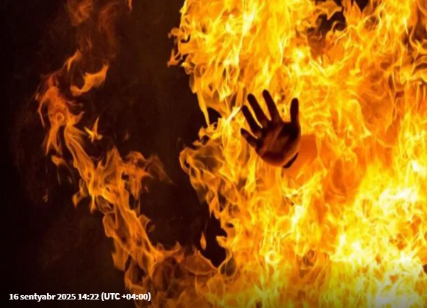 Borcları olan ata evə OD VURDU: diri-diri yandı