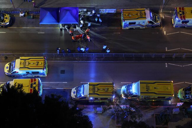 Yanğınla mübarizə 9 saatdır davam edir... - Fotolar