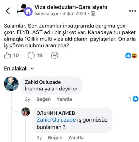 Flyblast Travel Agency qalmaqalı böyüyür - Şirkət barədə şok iddialar - FOTO