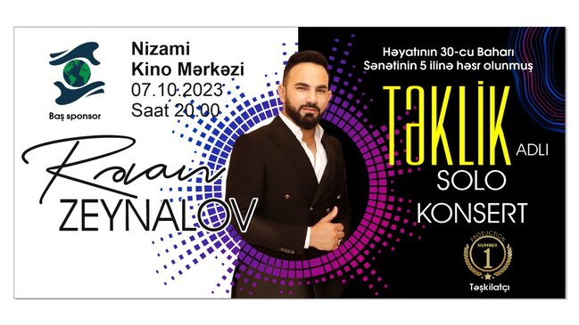 Rəvanın "Təklik" adlı solo konserti olacaq