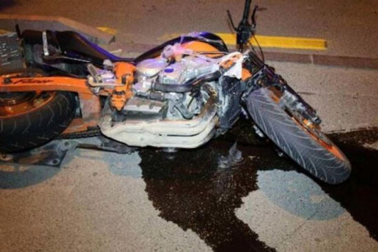 Qəzaya düşən motosiklet sürücüsü üç gün sonra öldü