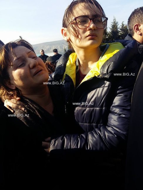 Bədbəxt hadisə nəticəsində həlak olan hərbçimizin həyat yoldaşı və övladlarının fəryadı FOTOLARDA
