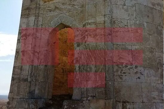 Ermənilər Cəbrayılda tarixi abidəni minalayıb - FOTO