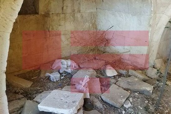 Ermənilər Cəbrayılda tarixi abidəni minalayıb - FOTO