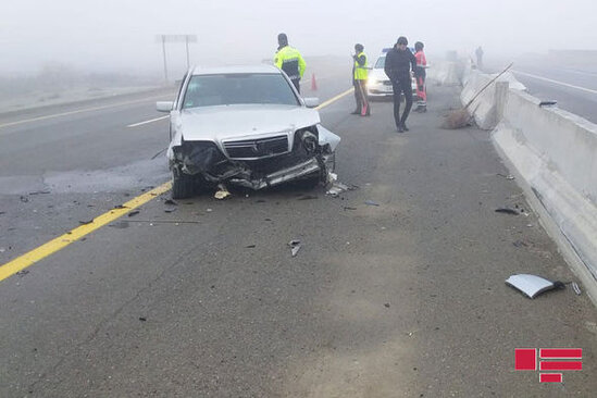 Bakı-Qazax yolunda ZƏNCİRVARİ QƏZA - FOTO