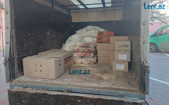 Azərbaycanlı iş adamı Kiyev vilayətinə 6 ton ərzaq göndərdi