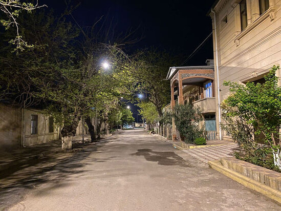 Gəncədə küçələrin işıqlandırılması ilə bağlı layihə icra olunur – FOTO