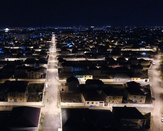 Gəncədə küçələrin işıqlandırılması ilə bağlı layihə icra olunur – FOTO