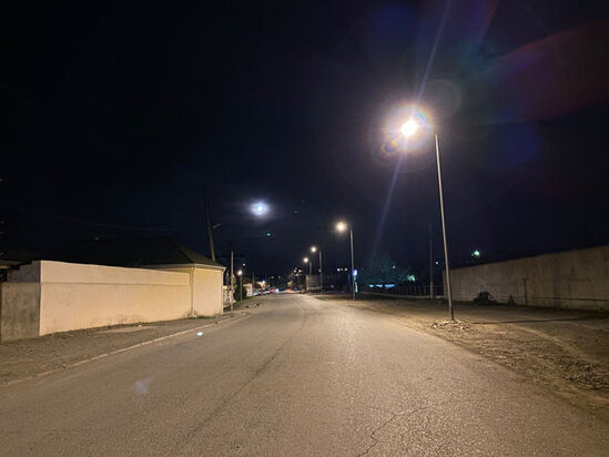 Gəncədə küçələrin işıqlandırılması ilə bağlı layihə icra olunur – FOTO