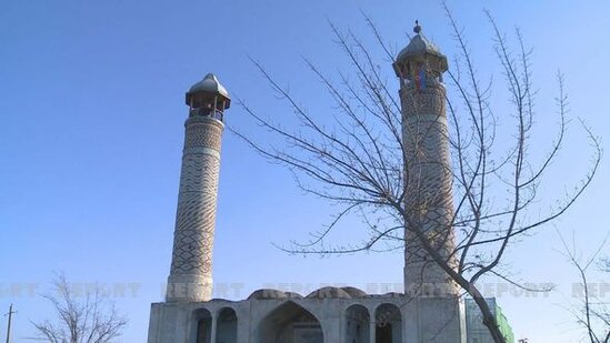 Ağdam Cümə məscidi bərpa edilir - FOTO