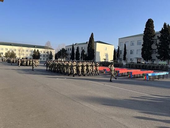 Azərbaycan Ordusunda andiçmə mərasimləri keçirilib