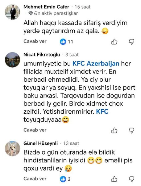 "KFC"nin Nizami küçəsindəki filialında anti-sanitar vəziyyət… Müştərilər imtina edir - Foto