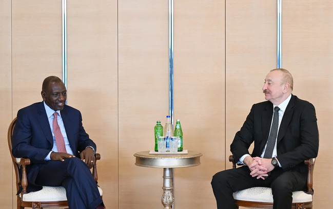 İlham Əliyev Keniya Prezidenti Uillyam Samoei Ruto ilə görüşüb - YENİLƏNİB+FOTO