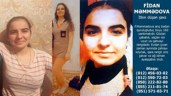 Bakıda 18 yaşlı qız itkin düşdü - FOTO